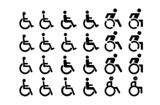 pictogram rolstoel wheelchair its icoon iconen Mark Rademaker Fotografie Assen